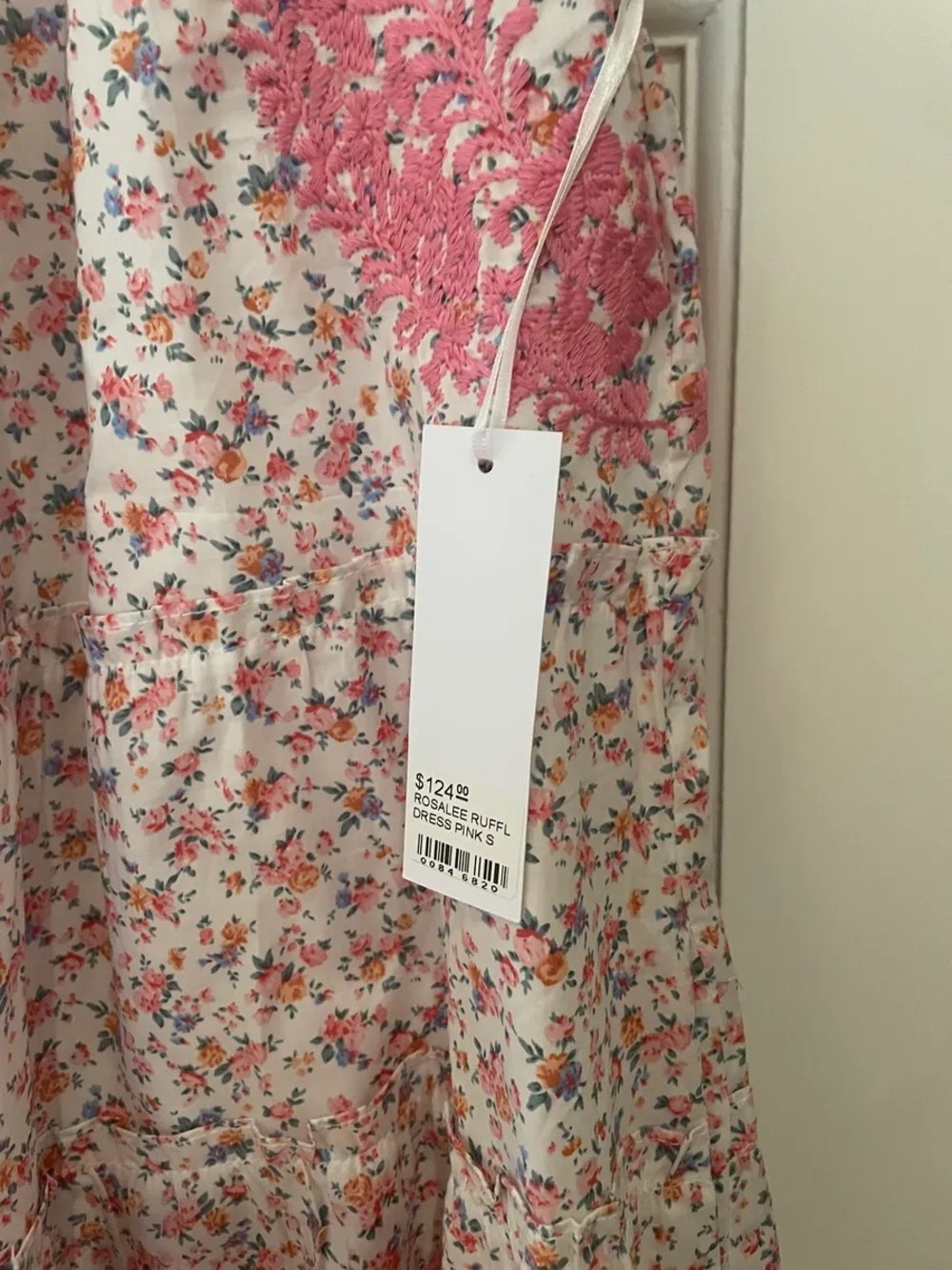 J.Marie Pink Floral Mini Dress - Picture 3 of 3